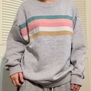 Striped crew neck
